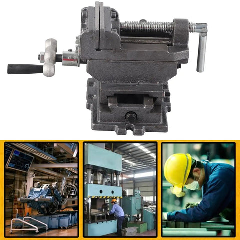 Get This Bad Boy Of A 3 Inch Heavy Duty Bench Vise Cast Iron Construction With Solid Steel Jaws Perfect For Milling And Drilling Machines Durable Cross Flat Table Clamp Tool That Holds Firm No Slippage Guaranteed For Serious Workshop Projects And - top view of heavy duty cast iron bench vise.