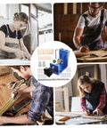 Pocket Hole Jig Kit For Woodworking With Easy Assembly, Dowel Kit And Drill Bit Guide in use by woodworkers