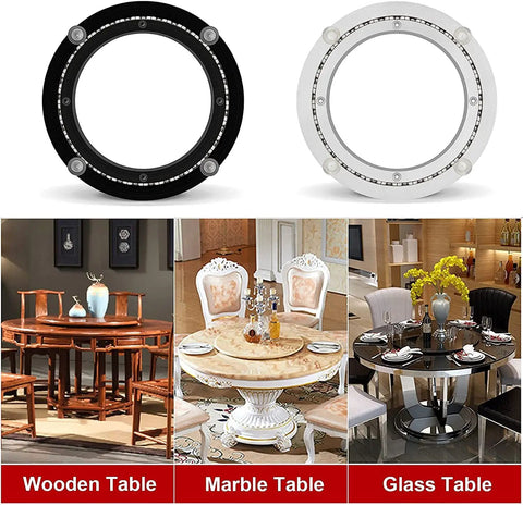 Heavy Duty Turntable Base For Glass And Granite Lazy Susan 360 Degree Swivel Plate Aluminum Alloy 300mm 450mm 600mm in dining setups