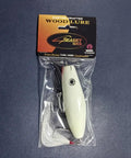 Glowing 4.5 Inch Wood Lure With Stainless Diving Lip Minnow Plug Basewood Basswood Build For Saltwater Action 1.76 Oz Weight Durable All Day Casting Lure For Big Fish in packaging