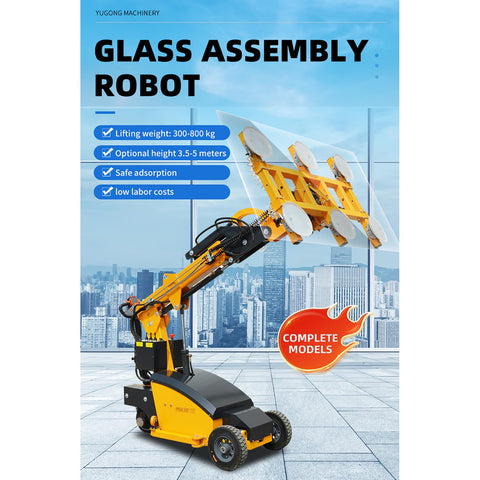 Hydraulic Mobile Glass Vacuum Lifter And Industrial Suction Cup Rig For Marble Granite Panels Zero Fuss Heavy Duty Workhorse lifting glass panels with secure suction in urban setting.