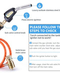 Diagram of Pro Grade Propane Torch Hose Kit With 3.6 Foot Hose, MAP Gas Torch Kit With Trigger Start And Adjustable Heat Up To 3600F