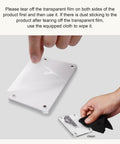 Peeling film off Clear Acrylic Sun Visor Photo Holder Clip For Cars Universal Magnetic Photo Clip for easy cleaning