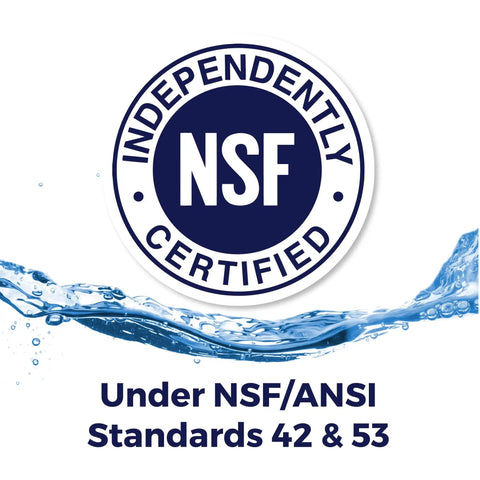 NSF certified seal for Two Pack Replacement Filter Cartridge For Water Cooler S 54 H 54 2HL Aquverse A3000K A3500K A6000K A6500K.