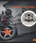 Front Wheel Hub And Bearing Assembly Left And Right 5 Lug With ABS For Dodge Journey 2009 2015 And Ram Promaster 1500 2500 3500 2014