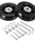70x19mm Luggage Replacement Wheels Set Of 2 In PU Swivel Caster For Trolley Suitcase Repair Kit With Screws And Washers Includes Bearing Bolts And Tools