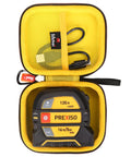 Mchoi Hard Carrying Case Fits for PREXISO 2-in-1 Laser Tape Measure, Digital Distance Meter, showing interior with tape measure.