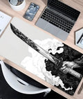 Extended Gaming Mouse Pad Large Desk Mat for Laptop and Keyboard Non Slip Rubber Base with Stitched Edges 11.8 x 31.5 Inches