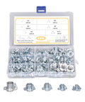 Extensive T Nut Assortment Kit With 105Pcs Galvanized Carbon Steel Tee Nuts M10 Pronged Threaded Inserts for woodworking projects