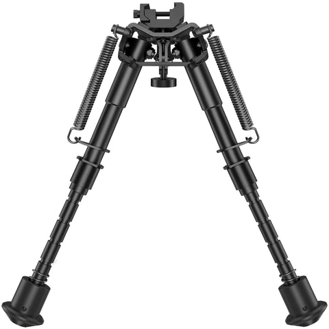 6 To 9 Inch Picatinny Bipod With Adjustable Five Setting Legs And Spring Return Quick Attach Picatinny Adapter Included Heavy Duty Steel