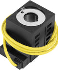 10V DC 25W Solenoid Coil With Single Lead Wire For Dump Trailers And Hydraulic Power Units Heavy Duty Replacement Part Fits Valve Stem Series 08 80 88 98, yellow wire coiled