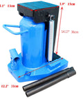 Shop Floor Beast Hydraulic Toe Jack Lift 15 Ton 30 Ton Heavy Duty capacity with sealed cylinder and swivel handle.