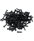 96 black screws for Heavy Duty Folding Hinge For Cabinets And Closet Doors, 1-1/2 Inch, Matte Black Iron Hardware, corrosion resistant, 24 pack