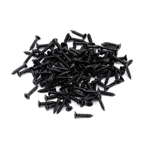 96 black screws for Heavy Duty Folding Hinge For Cabinets And Closet Doors, 1-1/2 Inch, Matte Black Iron Hardware, corrosion resistant, 24 pack