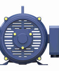 Front view of a 40 HP General Purpose 3 Phase Motor 1800 RPM 230/460V Dual Voltage 324T Frame ODP Inverter Duty motor