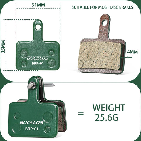 25 Piece Bike Disc Brake Pads Set For TRP Tektro Shimano MTB Road Ebike Compatibility With MT200 M575 M515 M525 M505 M495 M486