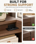 Image showing furniture stability with Beefy Heavy Duty Stainless Steel Corner Brackets 8 Pack With 90 Degree L Shape Joint Braces.