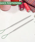 Steel Drawstring Threader Tool Kit 5 Piece Set For Effortless Threading Versatile Sewing Thread Puller For Sweatpants And Garments For Apparel Easy Garment Casing No Fuss String Replacement And Quick Lace Tying, steel threaders with loops for sewing drawstrings