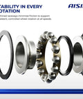 Premium Rear Wheel Bearing Hub Assembly Straight Up Built Tough For Toyotas shows components minimizing friction for stability.