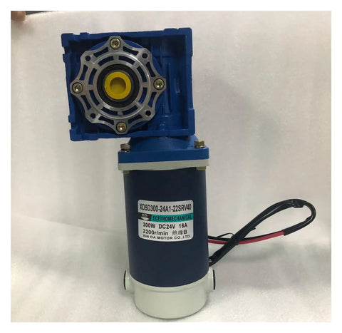 Hefty Kickin 300W DC Worm Gear Motor With Self Locking Gears And Speed Adjustable Control For Butter Smooth Runs High Torque 12 Or 24 Volt Rv40 Unit Built Damn Tough For Pro Work