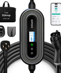 Portable Level 2 EV Charger J1772 Charging Station 240V For Home And On The Go ETL Listed NEMA 14-50 Plug with 25 Ft Cable