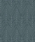 Navy And Gray Twig Hygge Herringbone Peel And Stick Wallpaper For Easy Rental Makeovers 20.5 Inch Wide By 16.5 Feet Long No Water