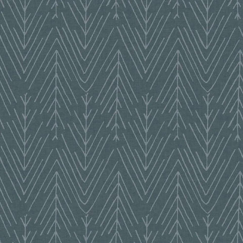 Navy And Gray Twig Hygge Herringbone Peel And Stick Wallpaper For Easy Rental Makeovers 20.5 Inch Wide By 16.5 Feet Long No Water