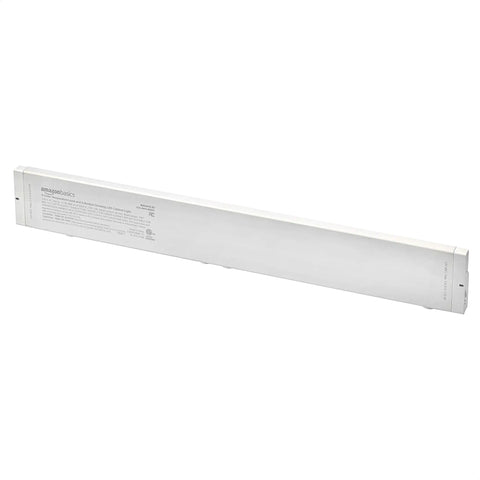 24 Inch Dimmable LED Under Cabinet Light With 3 Color Temps 3000K 4000K 5000K, 3 Level Dimming, Linkable And Direct Wire, White Finish