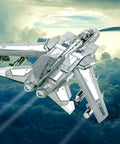 83-piece 3D Metal Puzzle Tornado Fighter Jet Kit for Adults and Teens soaring above clouds, military aircraft model build.