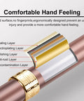 Heavy Duty Barn Door Pull Handle For Interior And Exterior Use, Round Stainless Steel Door Pull Handle For Hotels, Cross-section layers