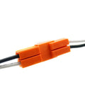 Orange wire connector for Eight Pack 6 Inch Retrofit LED Ceiling Light Fixtures Dimmable Recessed Lighting With Baffled Trim 2700K Warm White