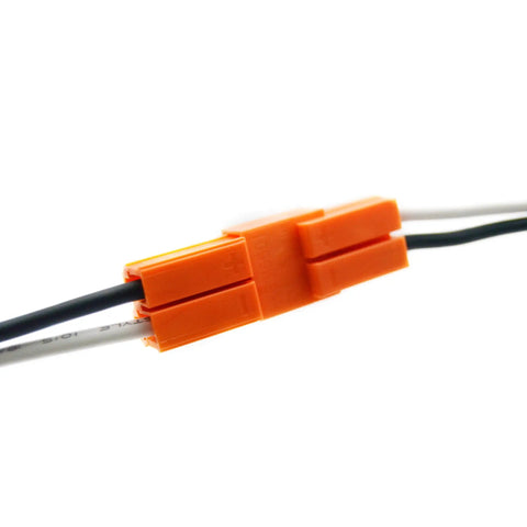 Orange wire connector for Eight Pack 6 Inch Retrofit LED Ceiling Light Fixtures Dimmable Recessed Lighting With Baffled Trim 2700K Warm White