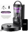 Robot Vacuum And Mop Combo With 10,000Pa Suction And Self-Emptying Dock, Bagless 45 Day Debris Capacity, Anti Hair Tangling Brush, App