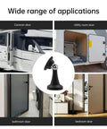 Heavy Duty Magnetic RV Door Holder 2 Pack for camper and utility room doors, easy install magnetic stopper in black