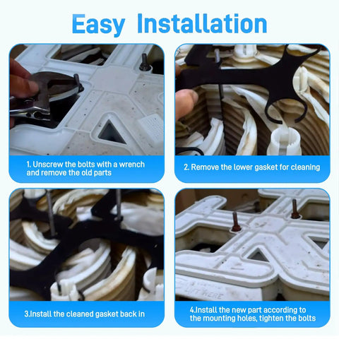 Easy installation steps for Premium Manifold Top With Integrated Air Bleed Valve Pool And Spa De Filter Replacement.