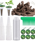 101 Piece Hydroponic Pods Kit For Indoor Gardens With Seed Pods Grow Sponges Labels Baskets Domes Plant Tags And Tweezers