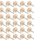 50 Piece Wool Polishing Buffing Wheels For Drill Attachments With White Cashmere Felt displayed in a grid pattern