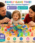 Totally Awesome Math Counting Bears And Bunnies Educational Counter Toy Set Features Two Hundred Forty Durable Plastic Animal Figures for learning.