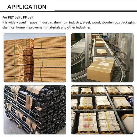 Kickass Heavy Duty Electric Strapping Tool For Quick Hot Melt Sealing, Rechargeable Handheld Banding Machine used for packaging wood and parcels.