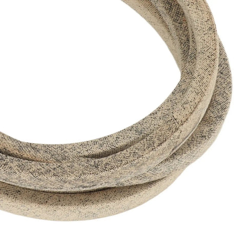 Beefy Heavy Duty Drive Belt For Lawn Mowers And Outdoor Garden Gear Precision Replacement Fit Stable Power Transfer Transmission Strap Direct Replacement Mowing Accessory For Reliable Yard Work, beige neoprene drive belt close-up