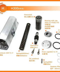 Parts of Adjustable Aluminum Door Closer With Smooth Soft Close No Punching Install Easy Mount For 40 Kg To 65 Kg Doors displayed