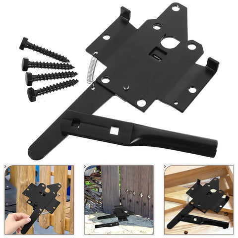 Heavy Duty Farm Gate Hinges And Iron Gate Hardware For Residential And Commercial Use, screws and garden fence application views