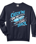 Unisex I Love Luge Lugger Sledge Sledding Winter Sport Sweatshirt For Men And Women Cozy Fleece Comfort Colors Warm Luge Track Gear