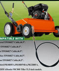 46.5 Inch Power Rake Activation Cable Replacement For Husqvarna BG22 DT18BF DT22 Jonsered Poulan dethatchers, OEM 539106827