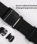 Heavy Duty 360 Swivel Utility Belt With Quick Grab Pockets Ergonomic Waist Tool Pack jobsite-ready black buckle close-up.