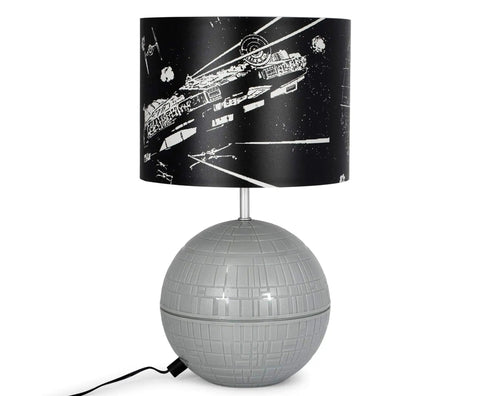 Death Star 3D Touch Lamp USB LED Desk Light With Printed Death Star Shade, 14 Inch Tall, 8 Inch Diameter, Touch Activated Night Light