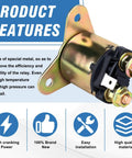 Heavy Duty Starter Solenoid Relay For Predator 420cc And Honda GX Series Engines with durable metal and copper coil features