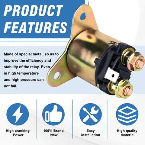 Heavy Duty Starter Solenoid Relay For Predator 420cc And Honda GX Series Engines with durable metal and copper coil features