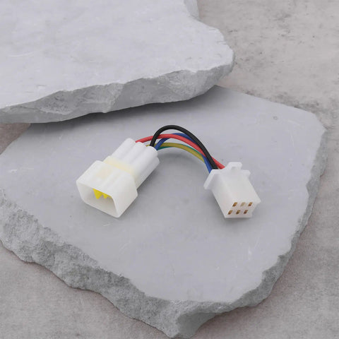 IP67 Waterproof 6Pin 5Wire Hall Sensor Adapter Cable For Electric Motorcycles Type A And Type B 2 Pack, Stable Hall Effect Connection, Easy Install, Ride Ready Durability For All Weather Rides