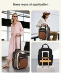 Three ways of using Underseat Carry On Luggage With Wheels Lightweight Soft Sided Personal Item Bag For Travel Airline Approved